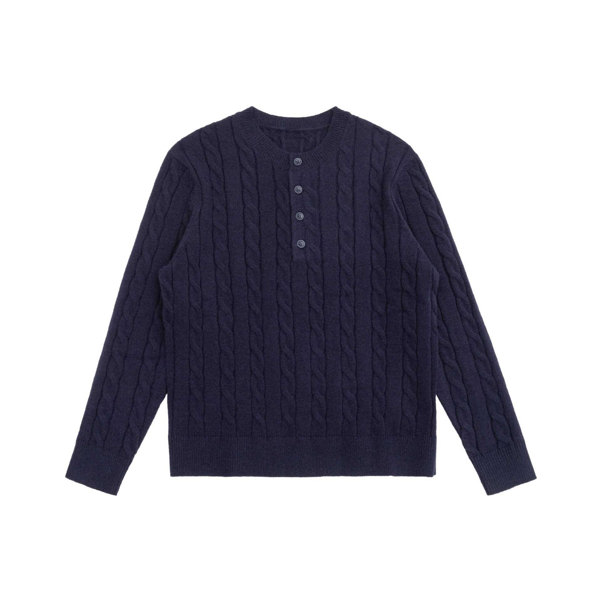 Women's knit cardigan with cable pattern and round neck EVA-US
