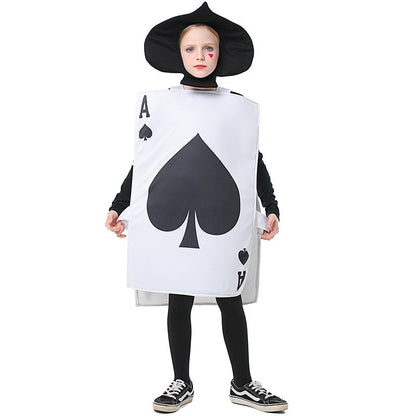 Men's playing cards costume with detailed design and shoulder straps EVA-US