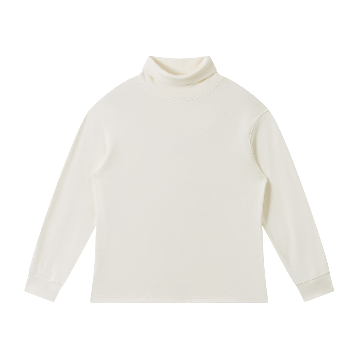 Women finely structured turtleneck sweater made of cotton blend with raglan sleeves EVA-US