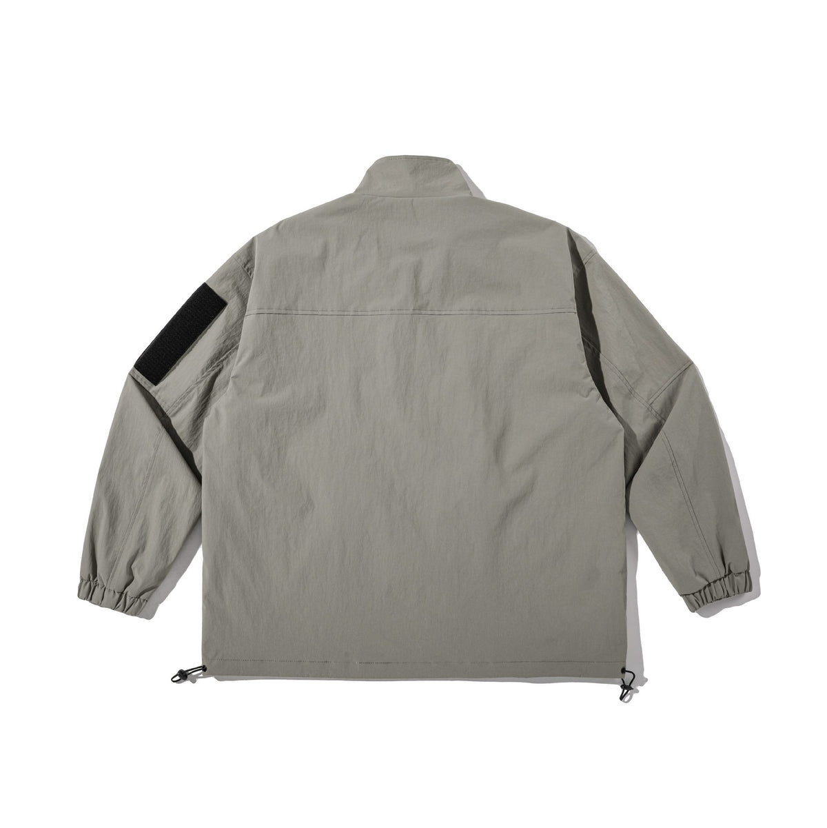 Unisex Lightweight Technical Wind Parka with Drawstring, Zipper Pockets and Sleeve Utility Pocket EVA-US