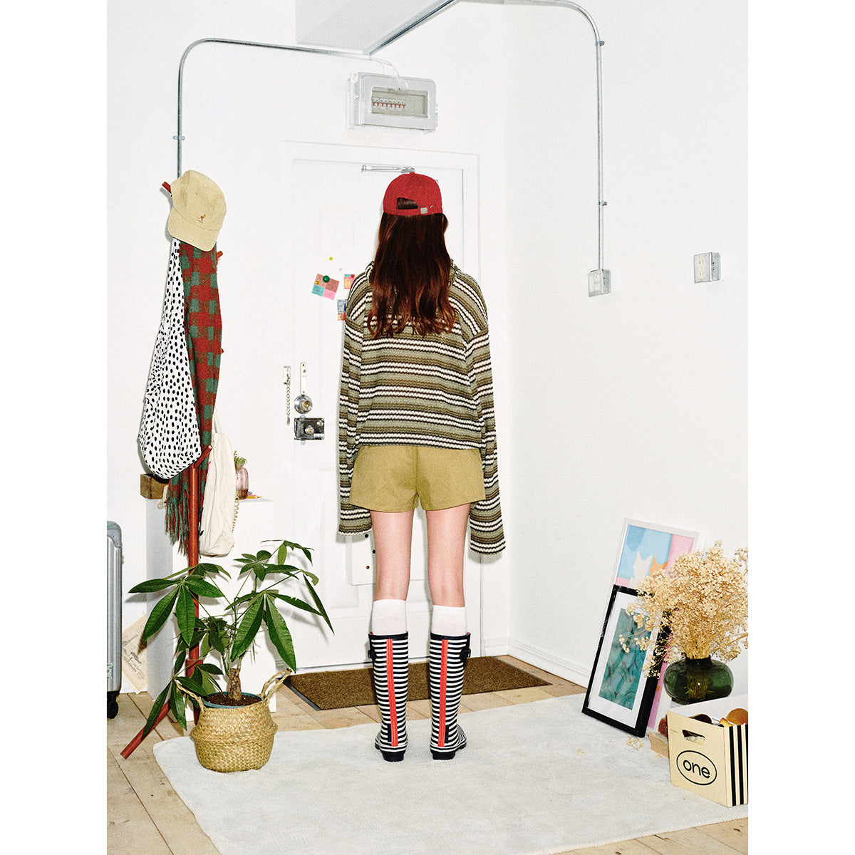 Women's knitted hoodie with cat ears and kangaroo pocket EVA-US