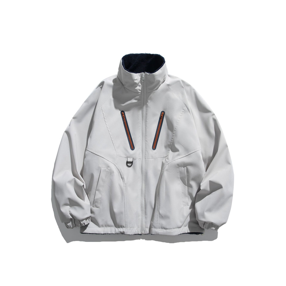Unisex Technical Softshell Jacket with Fleece Lining and Vertical Chest Zippers EVA-US