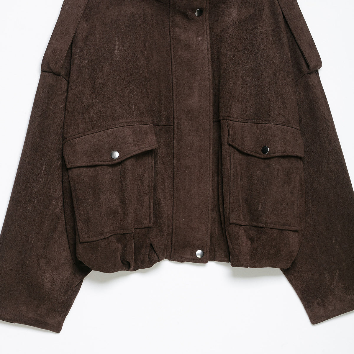 Women Short Suede-look Field Jacket EVA-US