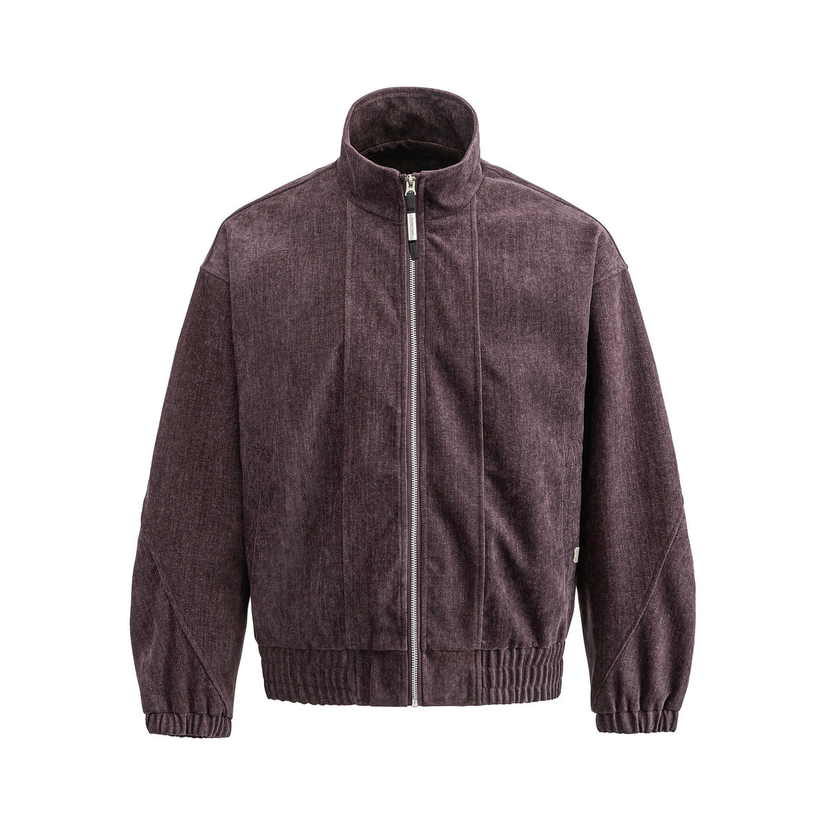 Unisex Boxy Bomber Jacket made of structured denim look with high standing collar EVA-US