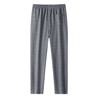 Women's Knit Joggers with Drawstring and Fine Pinstripe EVA-US