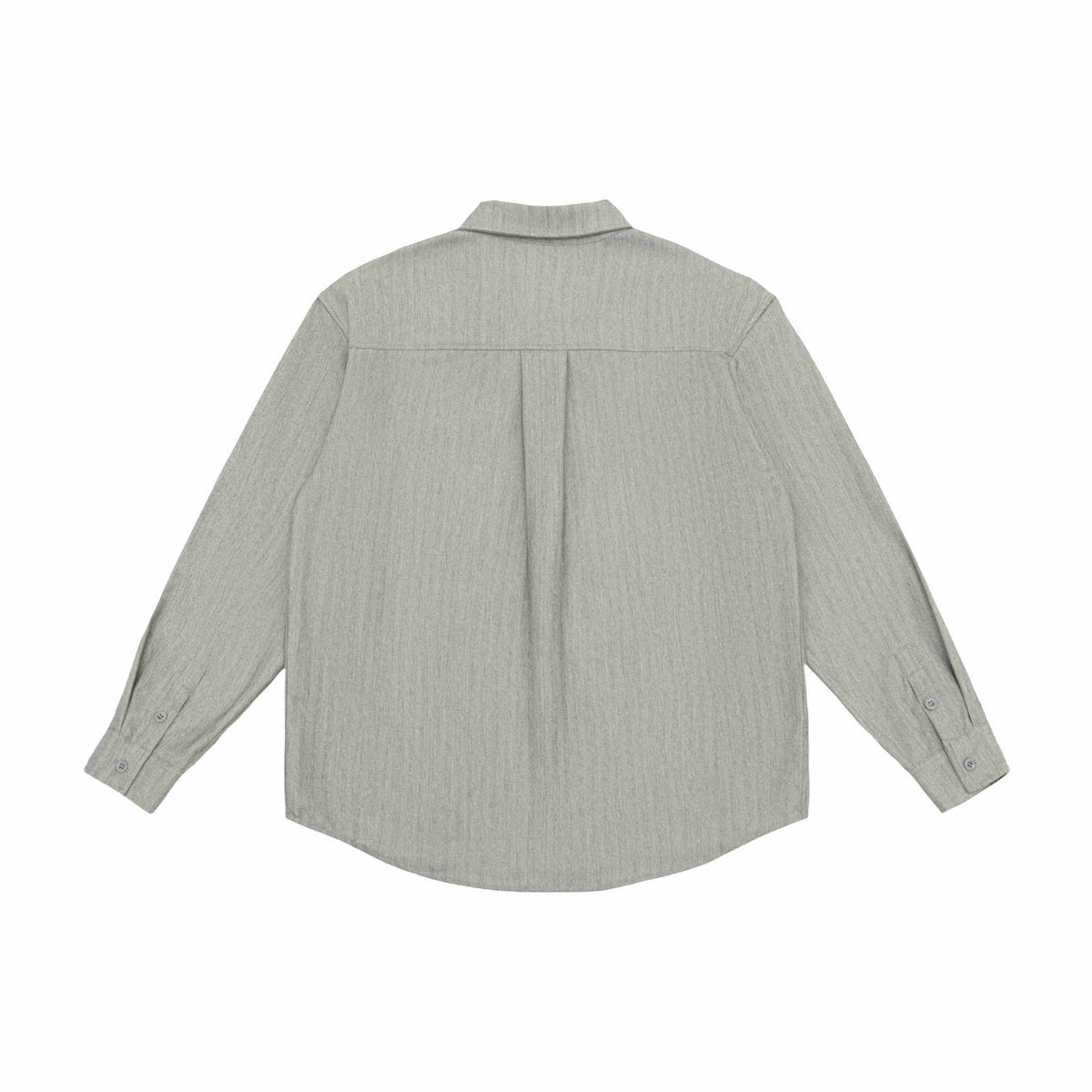 Unisex Oversized Shirt Jacket made of textured linen blend with chest pocket EVA-US