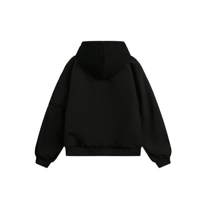 Unisex Layer Hooded Jacket with Integrated Inner Vest and Multifunctional Pockets EVA-US