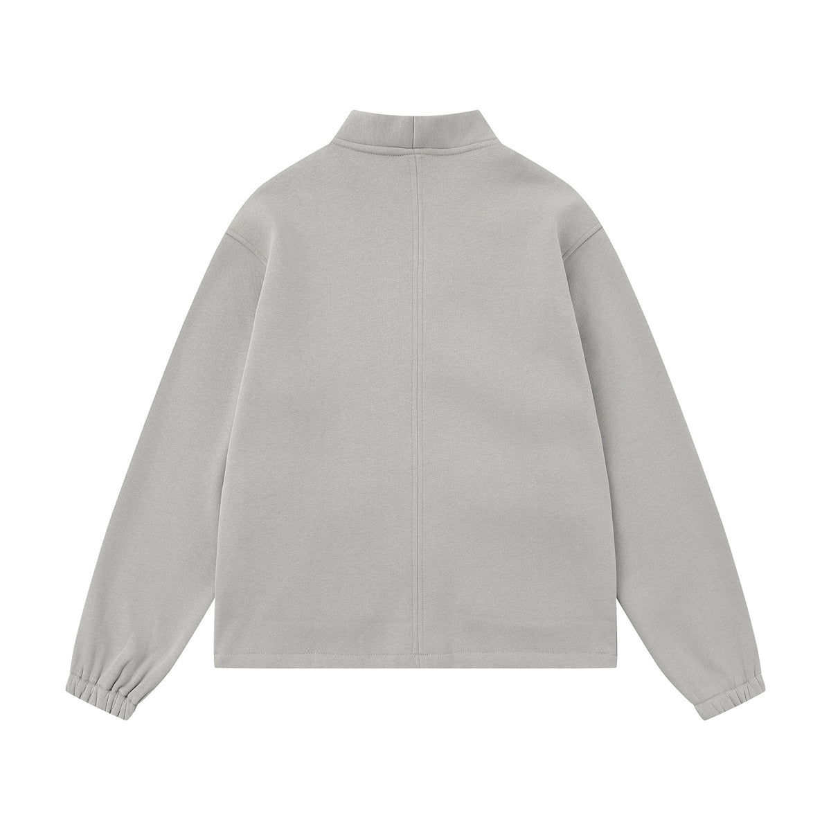 Unisex Oversize Sweat Jacket with Shawl Collar and Patch Pockets EVA-US