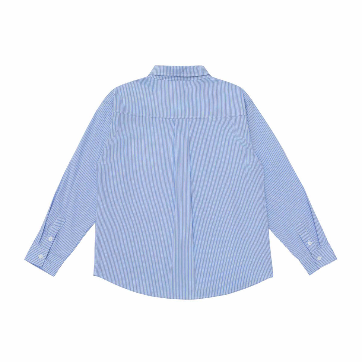 Unisex Oversize Stripe Shirt with Stitch Detail and Kent Collar EVA-US
