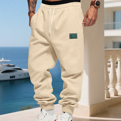 Men's comfortable jogging pants with adjustable waistband and practical side pockets EVA-US