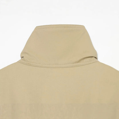Women Short Cape Jacket with High Funnel Collar, Boxy Silhouette and Dropped Shoulders EVA-US