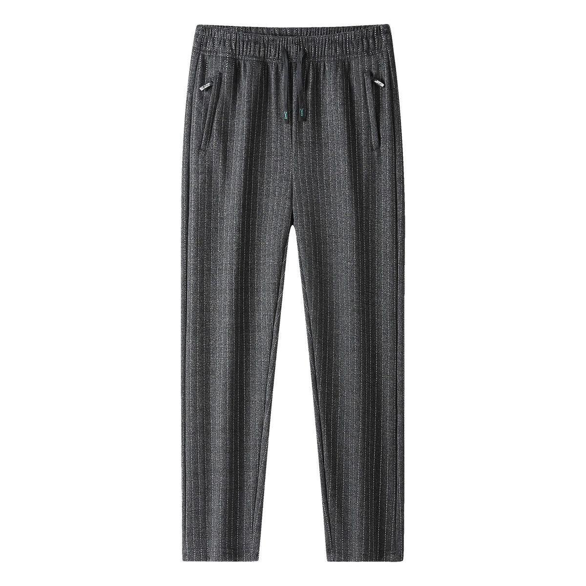 Men's slim-fit joggers with pinstripes and elastic waistband EVA-US