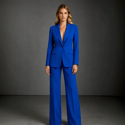 Ladies Elegant Suit with Wide Leg