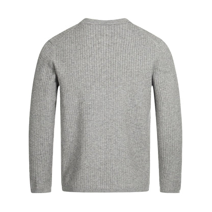 Unisex ribbed half-zip pullover with narrow silhouette and turtleneck EVA-US