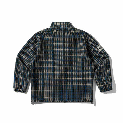Unisex Castly tailored wool-look field jacket with high stand-up collar and zip pockets EVA-US