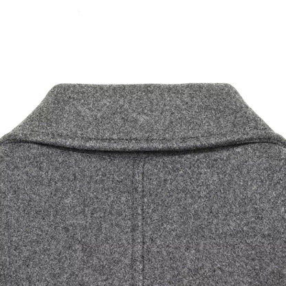 Women's short jacket made of wool blend with shirt collar, patch pockets, and boxy cropped silhouette EVA-US