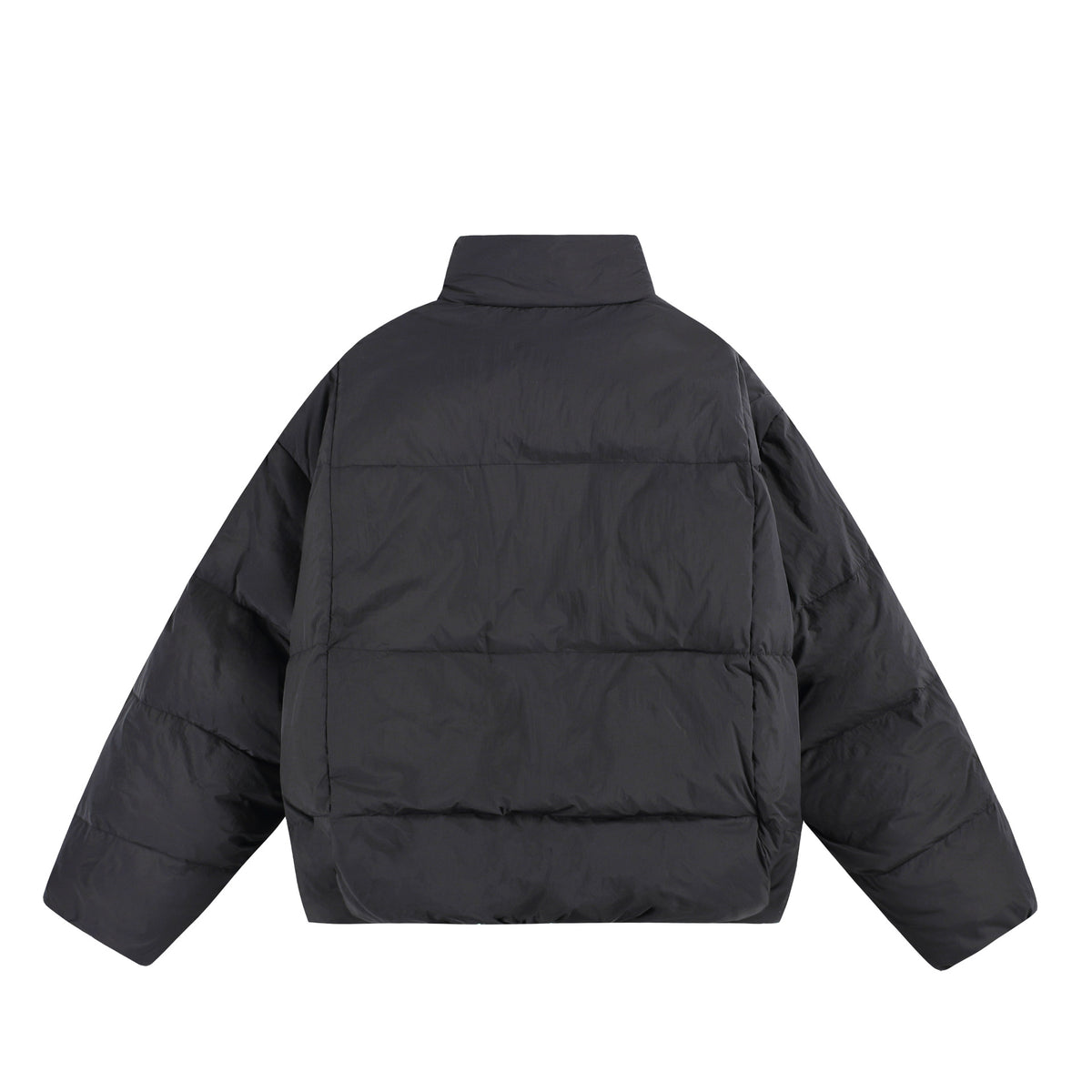 Ladies Oversized Padded Jacket with High Plush Collar and Wind Protection Placket EVA-US
