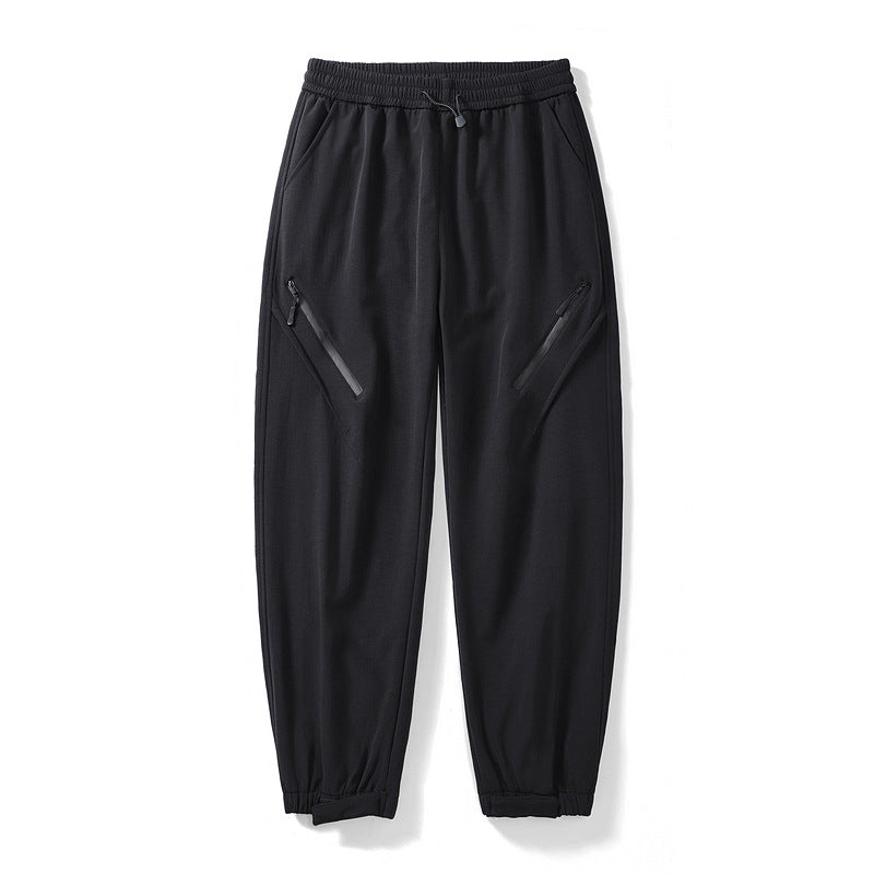 Women's Technical Trekking Jogger Pants with Elastic Waistband, Zipper Pockets and Wind-Resistant Surface EVA-US