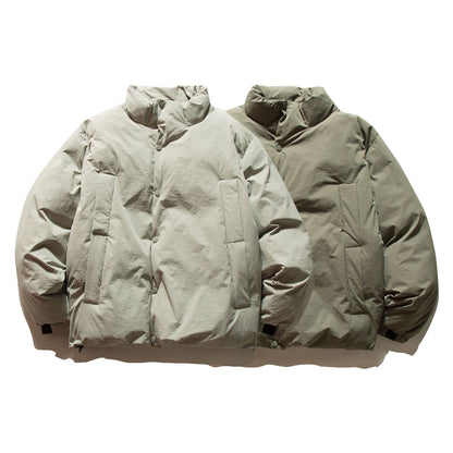 Unisex Boxy-insulated short jacket with padded filling and high stand-up collar EVA-US
