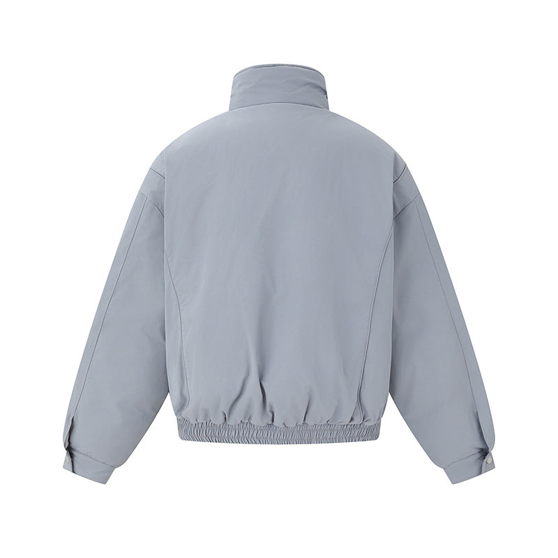 Unisex Boxy Isolation Jacket with High Stand-Up Collar and Teddy Lining EVA-US