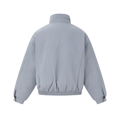 Unisex Boxy Isolation Jacket with High Stand-Up Collar and Teddy Lining EVA-US