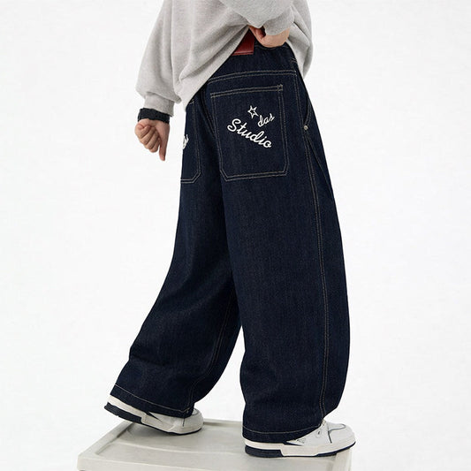 Boys casual wide-cut denim pants EVA-US