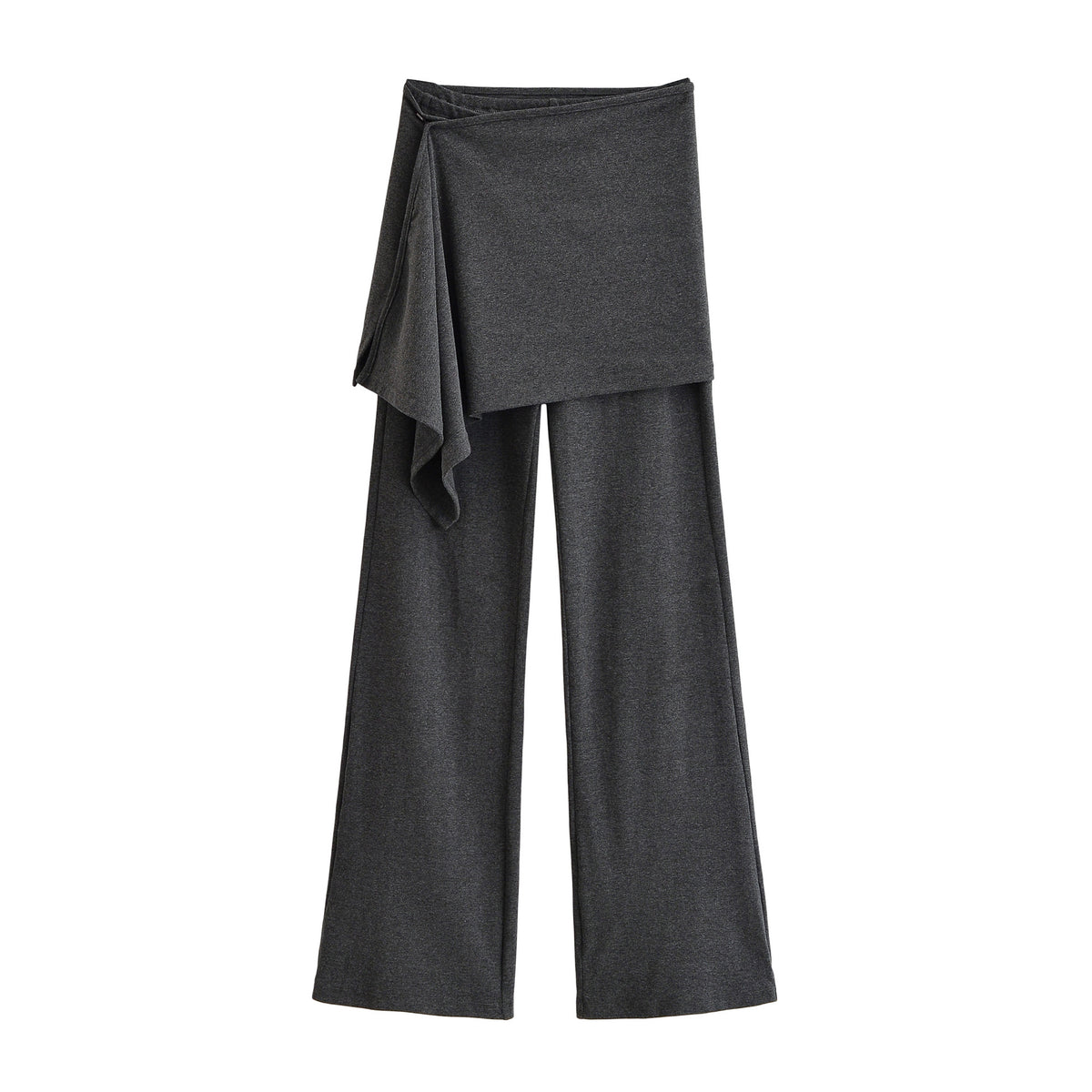 Ladies Palazzo Pants with Wrap Skirt Detail and Wide Leg EVA-US