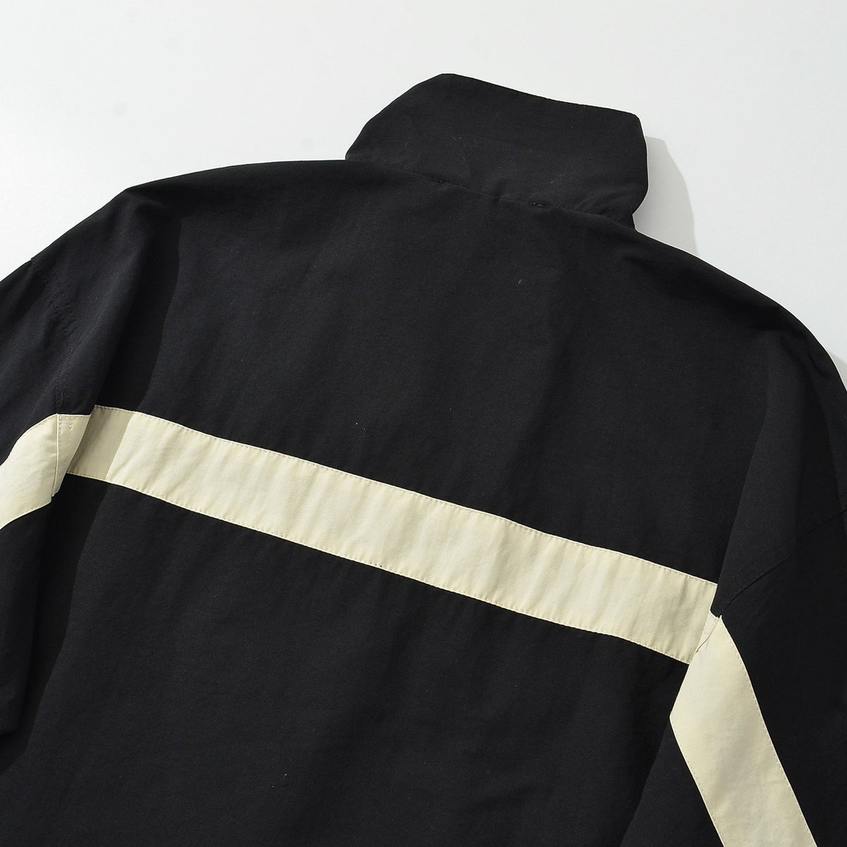 Women's sporty track jacket with high stand-up collar and contrasting stripes EVA-US