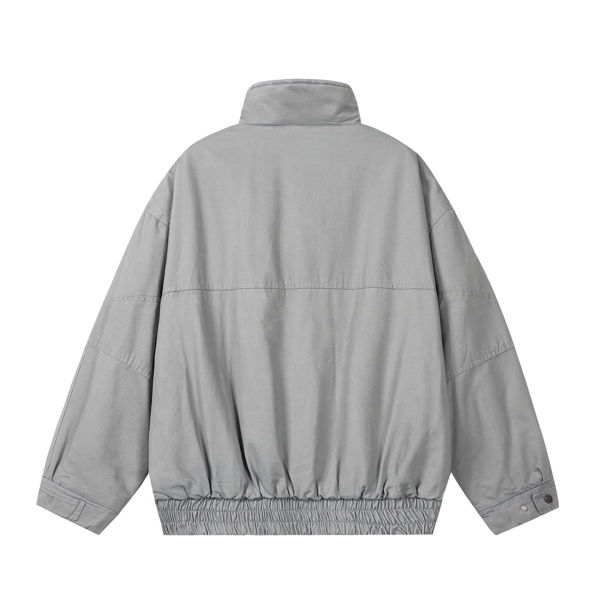 Unisex Boxy-Field jacket with high stand-up collar, flap pockets and elastic hem EVA-US