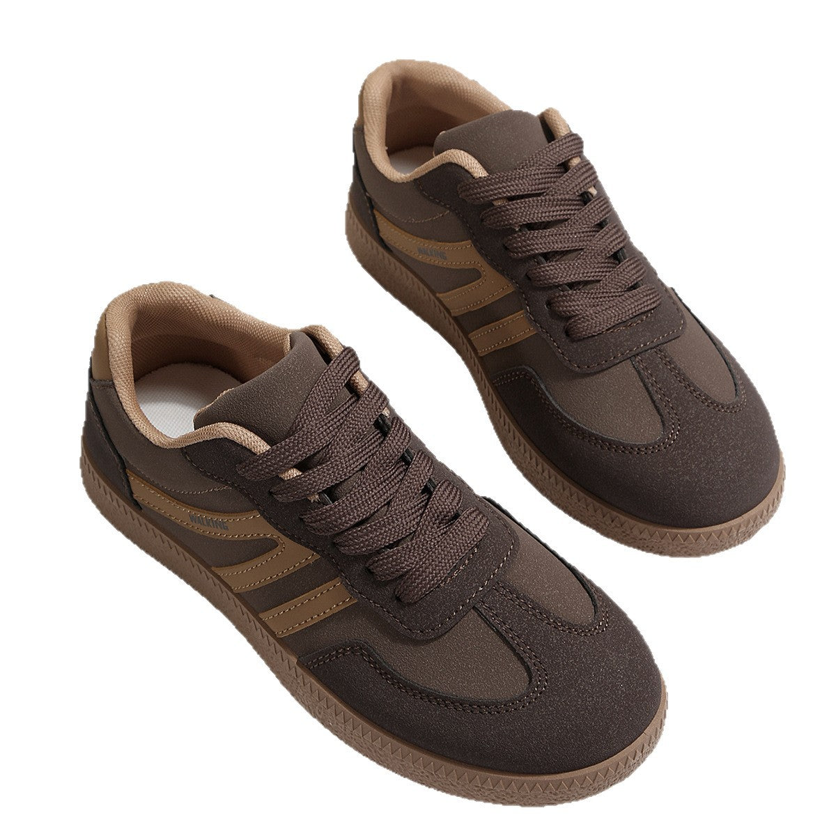 Women's sneakers in retro style with non-slip rubber sole