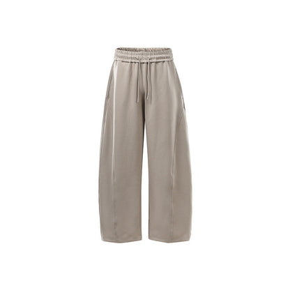 Women's Wide Sweatpants with High Waist, Drawstring and Side Pockets EVA-US