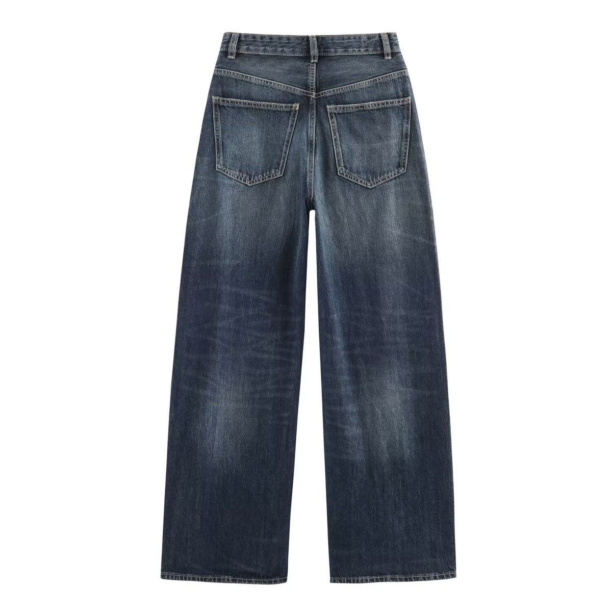 Women's jeans with high waist and wide leg EVA-US