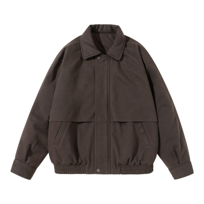 Unisex Boxy Blouson with overlapping front yoke and elastic hem EVA-US