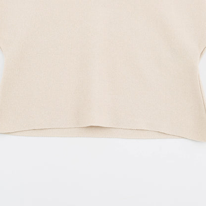 Women's Asymmetrical Fine Knit Sweater with Shawl Collar, Shoulder Zipper and Zipper Sleeves EVA-US