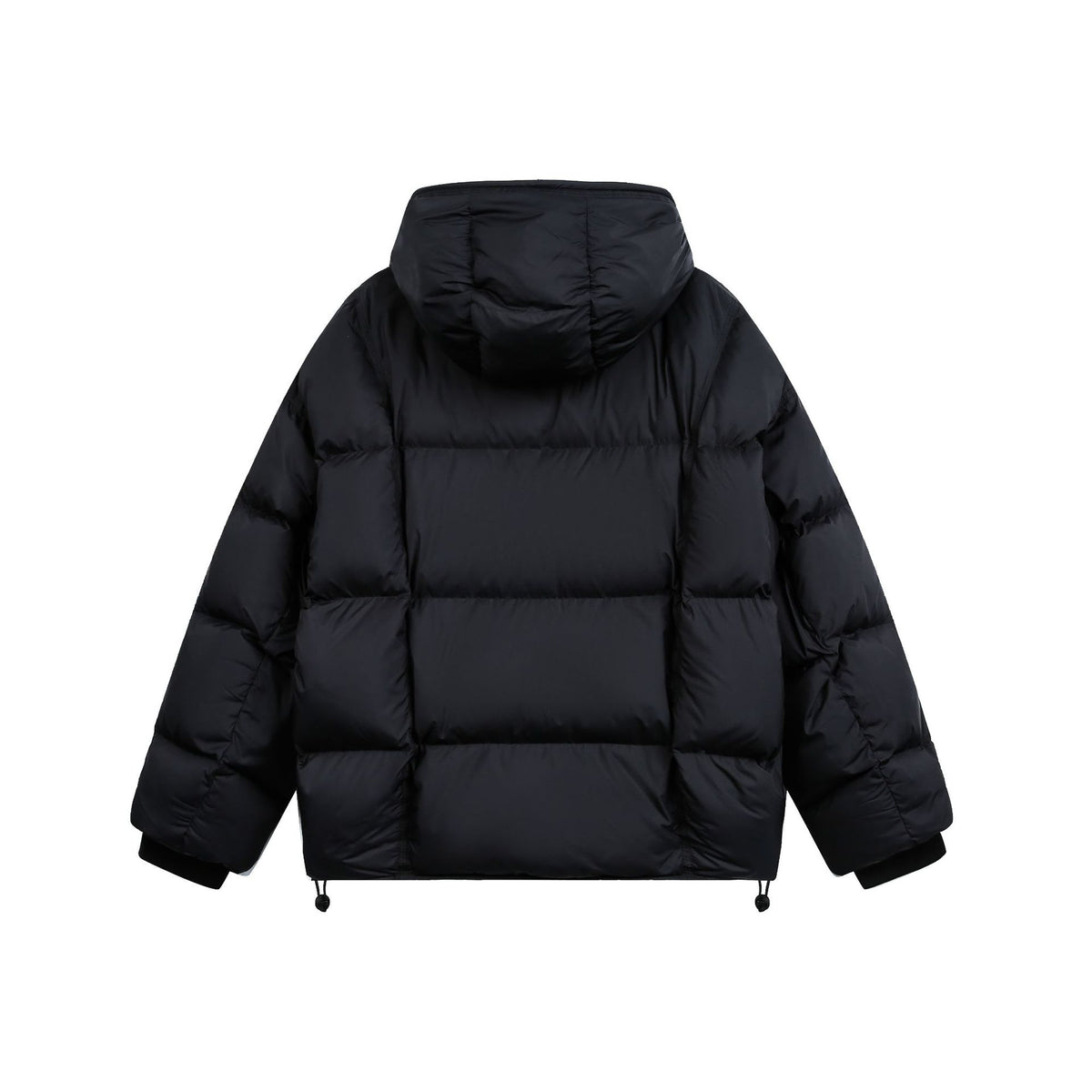 Women Short Padded Hooded Jacket with Drawstring and Zipper EVA-US