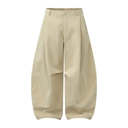 Women's Wide Culotte Pants with High Waist and Structured Cotton Blend EVA-US