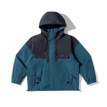 Unisex Functional Field Parka with Hood, Drawstring and Utility Pockets EVA-US