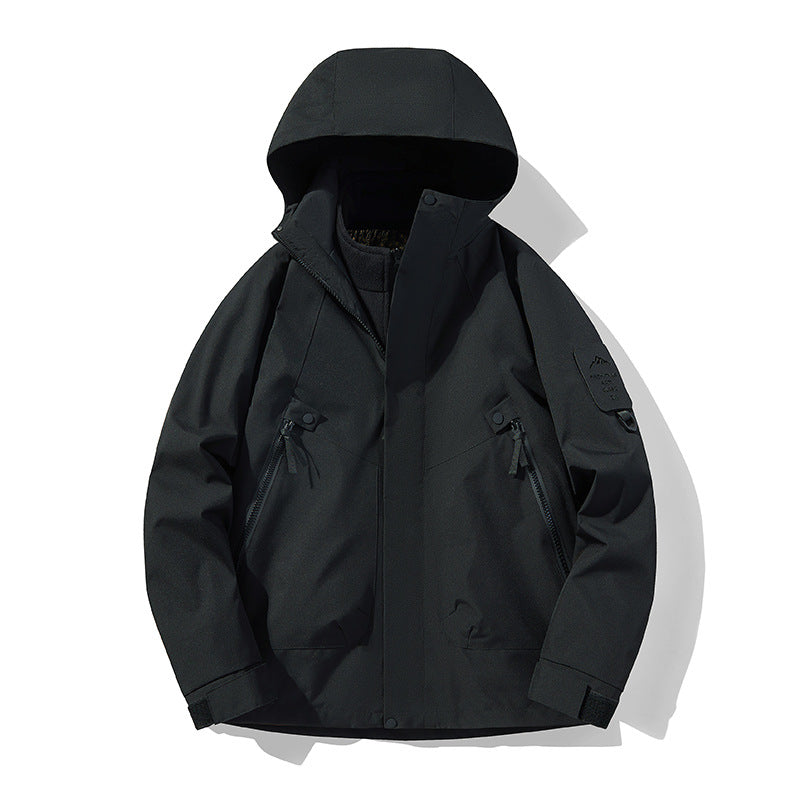 Unisex Waterproof, Breathable Hardshell Outdoor Jacket with Hood EVA-US
