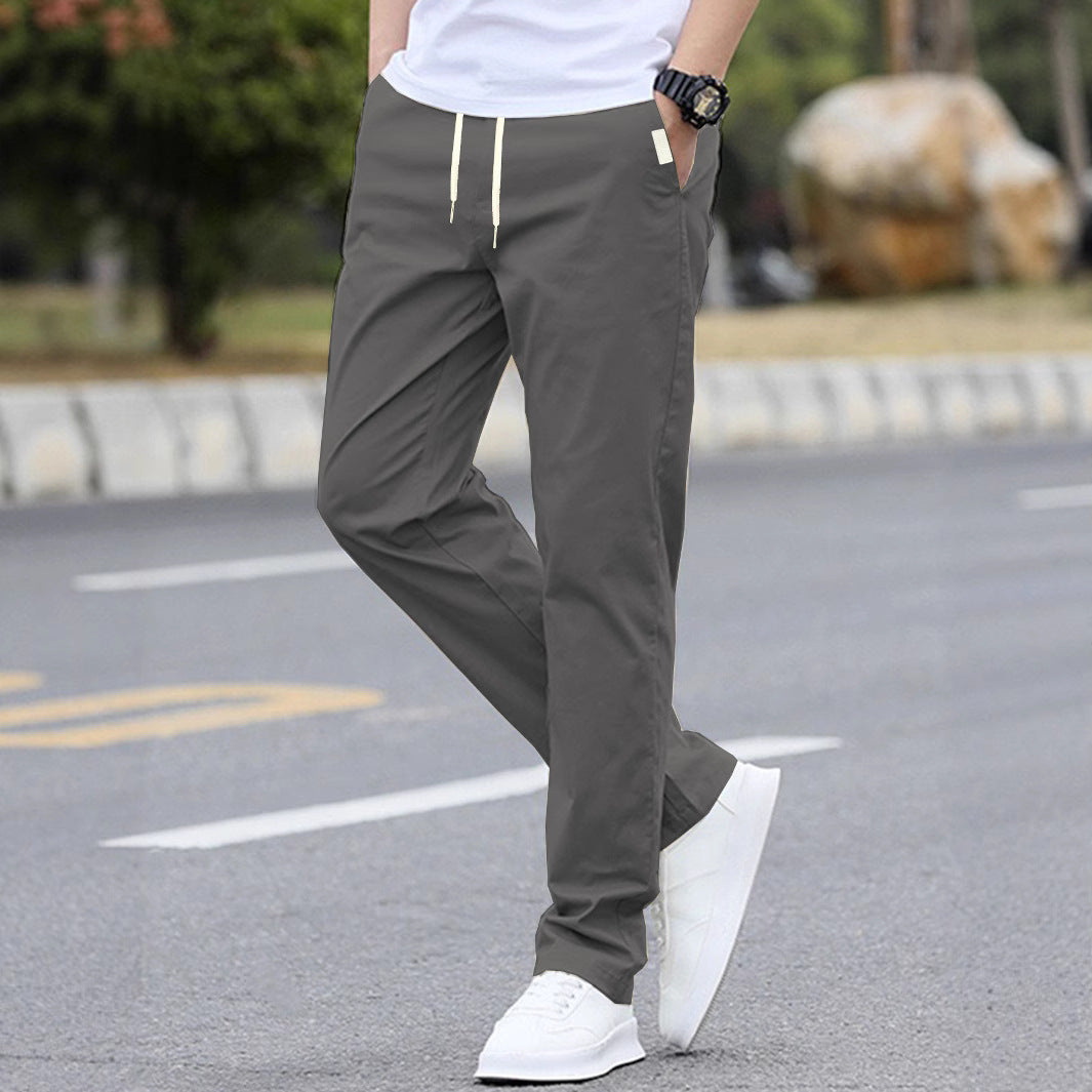 Men's sporty leisure pants with elastic waistband and modern side pockets EVA-US