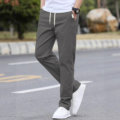 Men's sporty leisure pants with elastic waistband and modern side pockets EVA-US