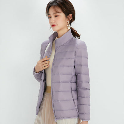 Women's Ultra-light Quilted Hooded Jacket with Ultra-flat Thermal Wadding EVA-US
