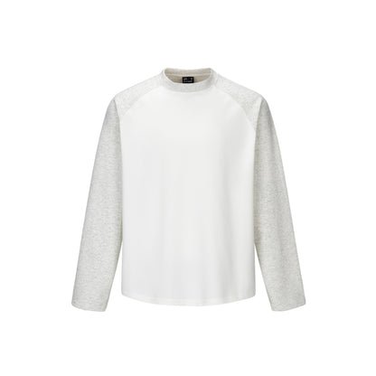Unisex Raglan-Long Sleeve Sweatshirt made of cotton blend with contrasting sleeves and ribbed round neck EVA-US