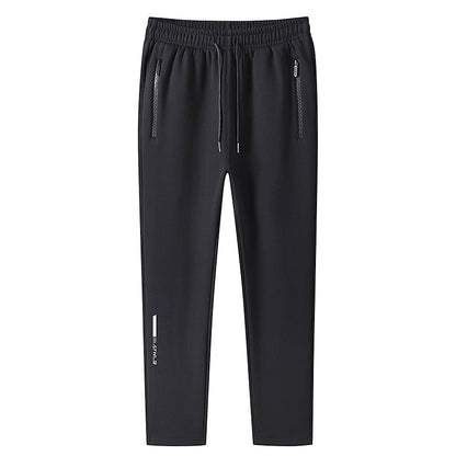 Men's sports joggers with elastic waistband and zippered pockets EVA-US
