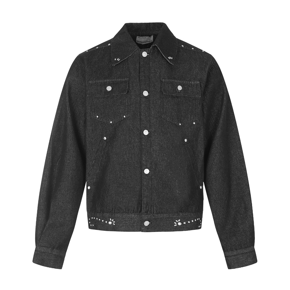Ladies short-cut western-inspired blouson jacket with stud application EVA-US