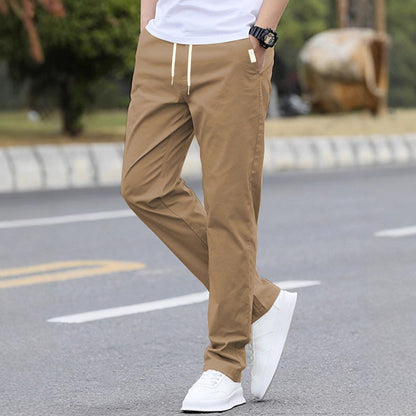 Men's sporty leisure pants with elastic waistband and modern side pockets EVA-US