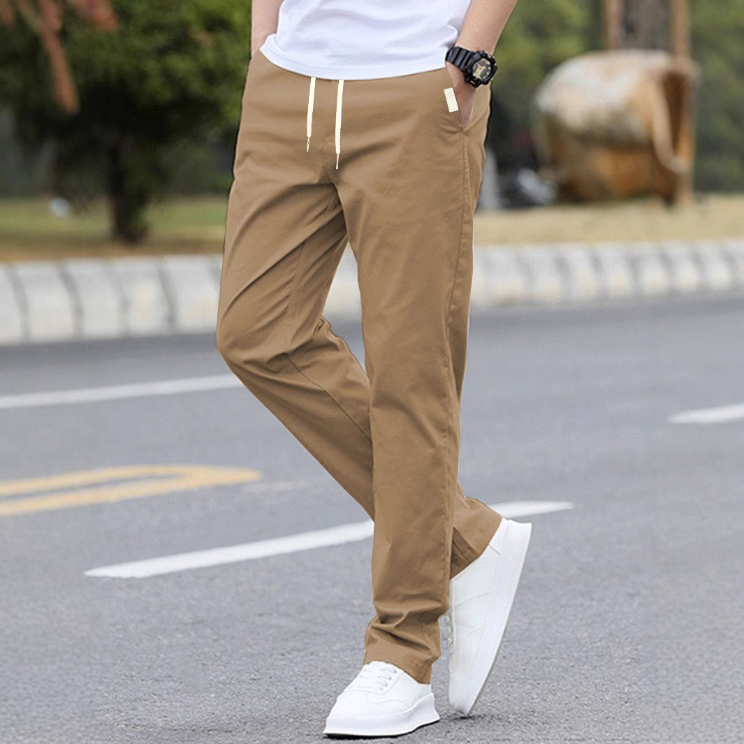 Men's sporty leisure pants with elastic waistband and modern side pockets EVA-US