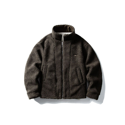 Men's short-cut insulated blouson with sherpa collar and flap pockets EVA-US