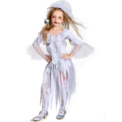 Men's Creepy Ghost Costume with Stylish Hat and Torn Details EVA-US