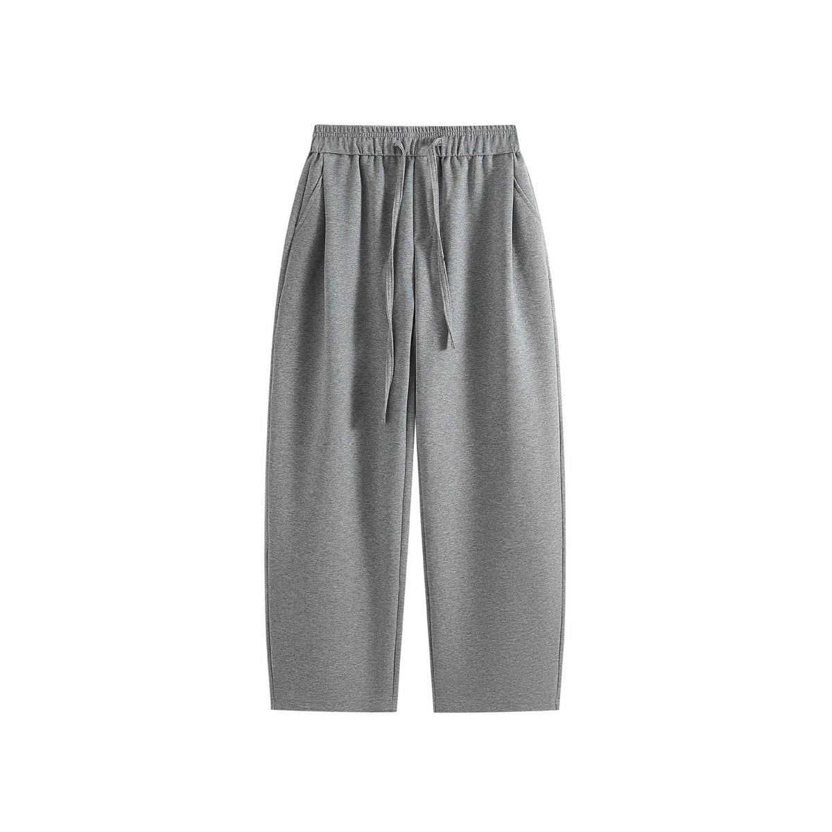 Women’s Wide Jogging Pants made of Cotton Blend with Elastic Cord Waistband EVA-US