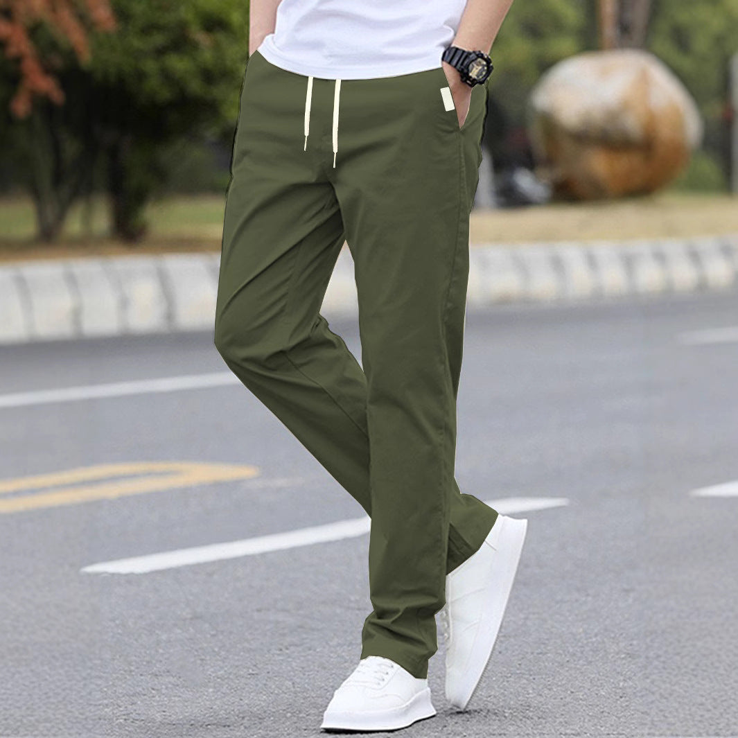 Men's sporty leisure pants with elastic waistband and modern side pockets EVA-US